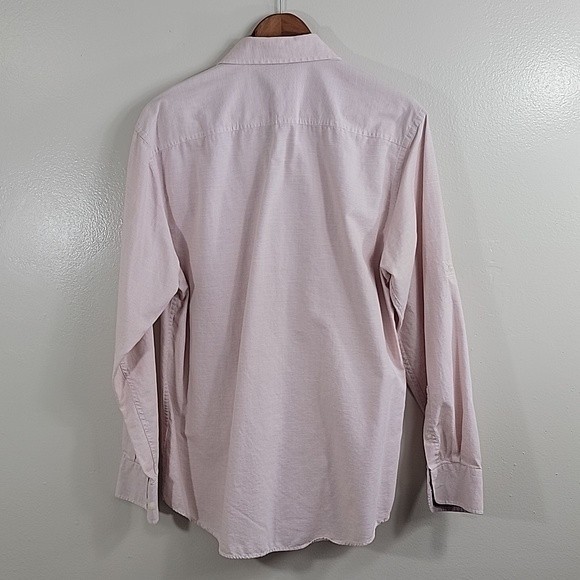 Joseph Abboud Men's Red Checkered Long Sleeves Button-down Dress Shirt Size L - Picture 2 of 6